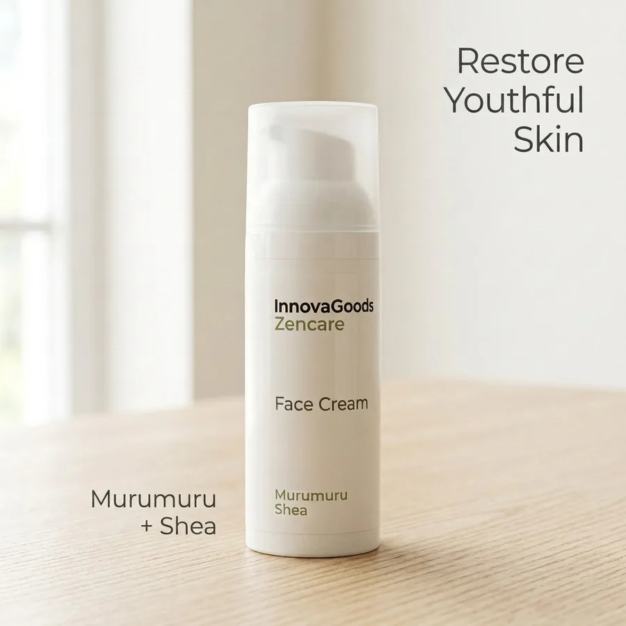 InnovaGoods Zencare Face Cream — crema facial con murumuru, karité y aloe vera